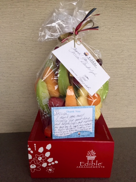 A sweet treat for Jesscia Randolph and our team!